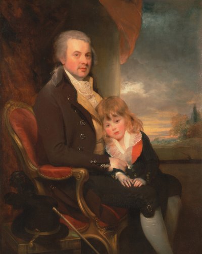 Edward George Lind and His Son, Montague by William Beechey